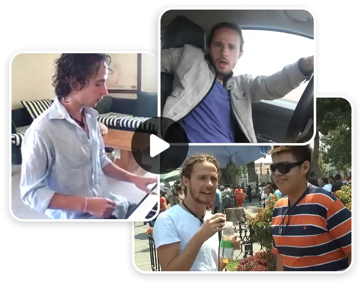 Imagen compuesta de Luisito Comunica para la sección de primeros pasos en YouTube