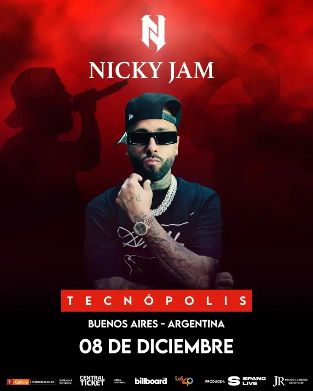 Imagen de Nicky Jam en Argentina