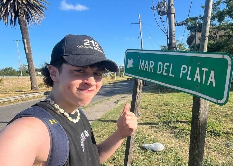 De Retiro a Mar del Plata caminando: la travesía de Tino Jaitt