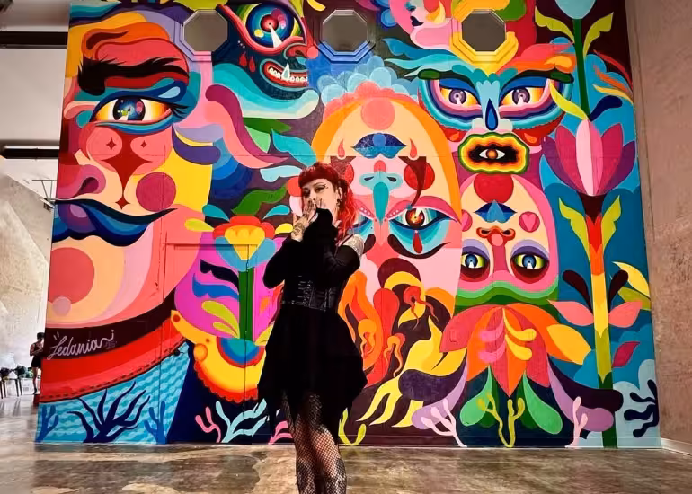 Portada de Ledania, la embajadora colombiana del color en el arte urbano