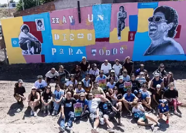 Portada de Un nuevo mural maradoniano