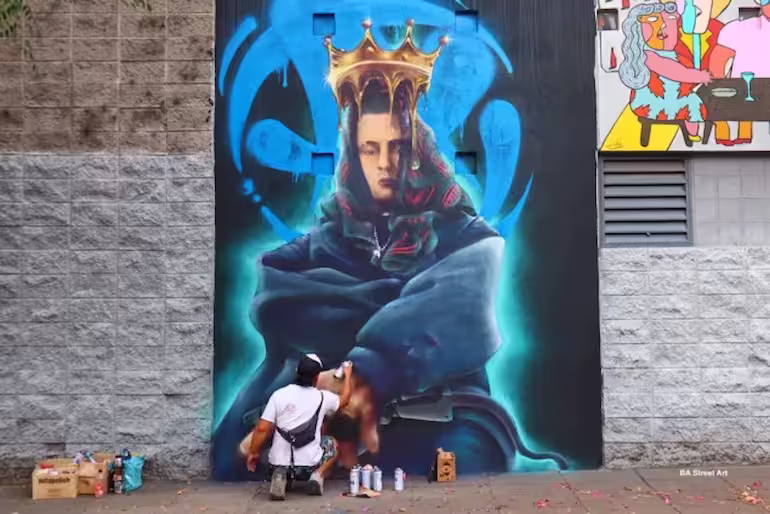 Portada de Rap y aerosol en las calle porteñas: el imponente homenaje de Chax a Acru