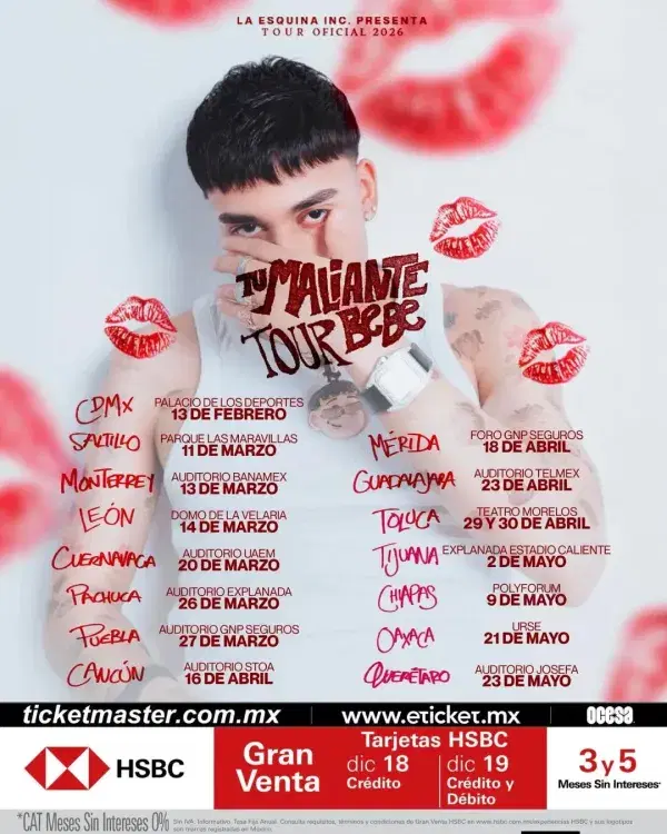 Tu Maliante Bebé Tour 2026
