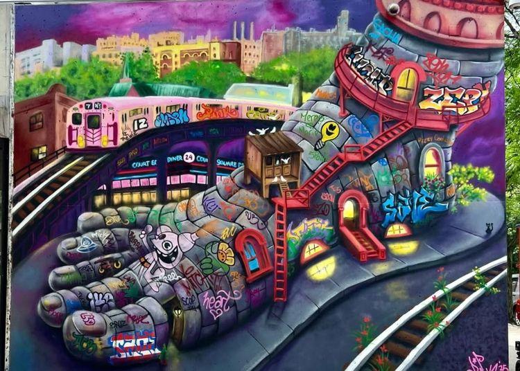 Portada de “Foundations”, el mural de Lady Pink que revoluciona Nueva York