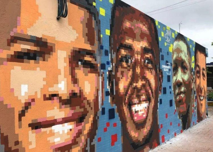 Portada de El mural en Babahoyo homenajea a los cracks ecuatorianos del fútbol