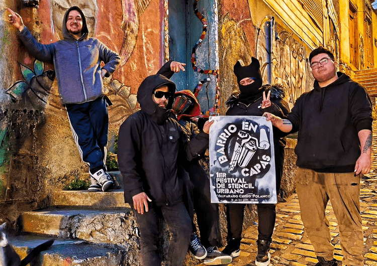 Portada de El Festival "Barrio en Capas" pintará Valparaíso con stencil