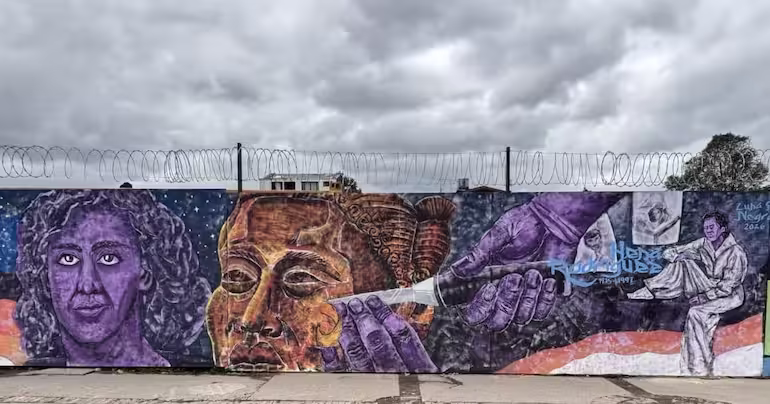 El Metro de Bogotá estrenó un mural de 60 metros